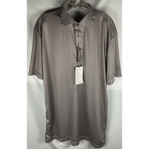 Collars And Co Mens Polo Shirt XL Brown 4 Way Stretch Performance Golf New NWT
